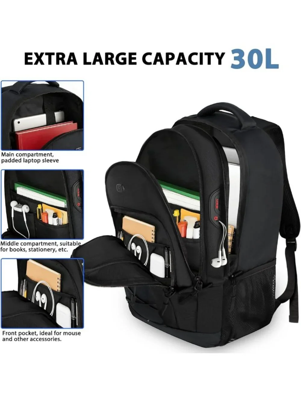 Stylish Travel Backpack for 17